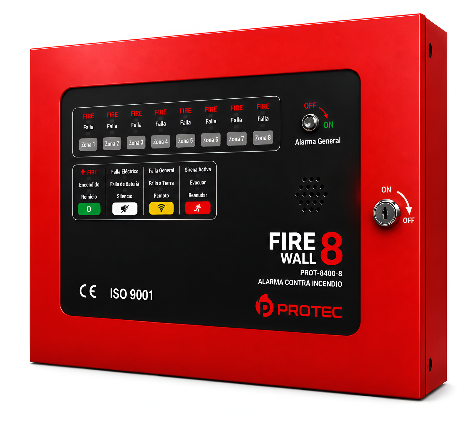 Panel firewall 8 PANEL CONTRA INDENCIO PROTEC DE 8 ZONAS FIREWALL 8 | PROT-8400-8 - Imagen 1