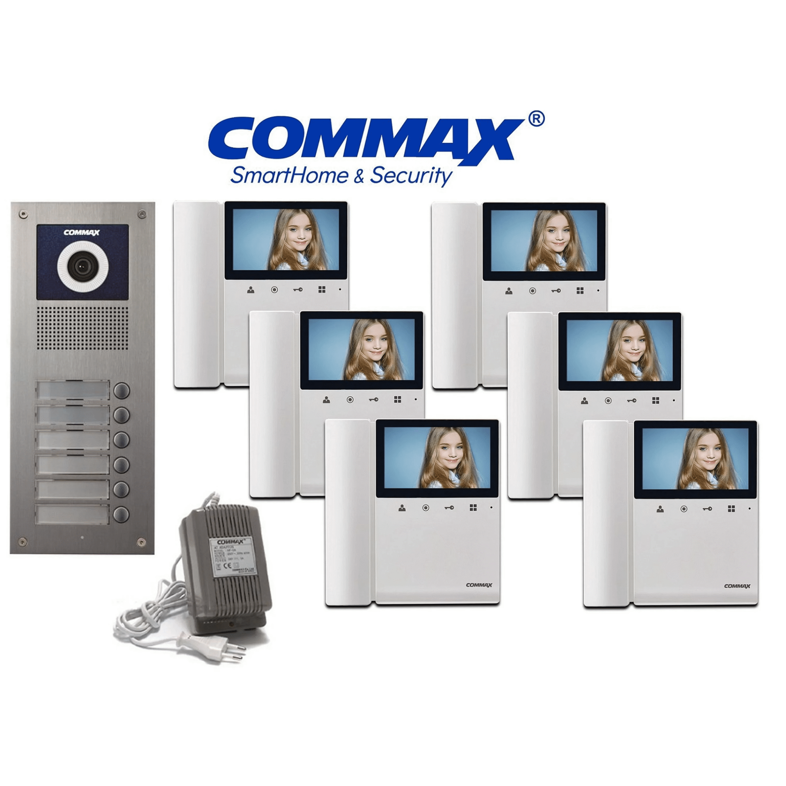 b9bf75c7-05f0-4954-a759-77850d6e073b Kit de Video Portero para 6 Departamentos DRC-6UC - COMMAX - Imagen 1