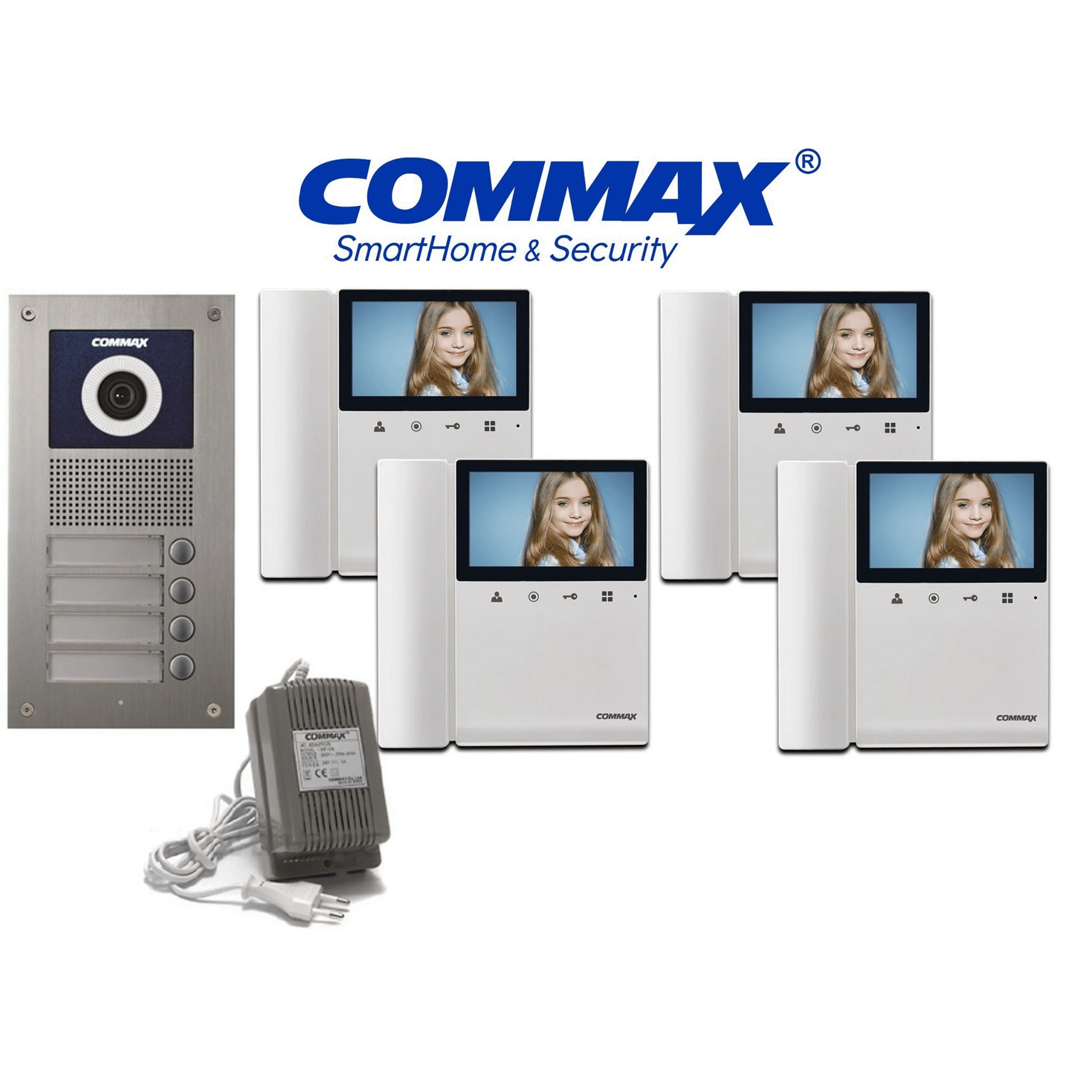 Kit de Video Portero para 4 Departamentos DRC-4UC - COMMAX - Imagen 1