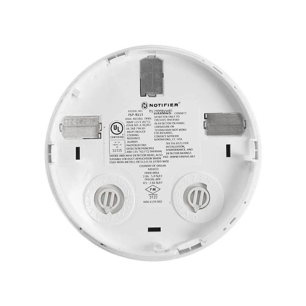 DETECTOR DE HUMO/TEMPERATURA DIRECCIONABLE NOTIFIER HONEYWELL - FSP-951T (NO INCLUYE BASE) - Imagen 3