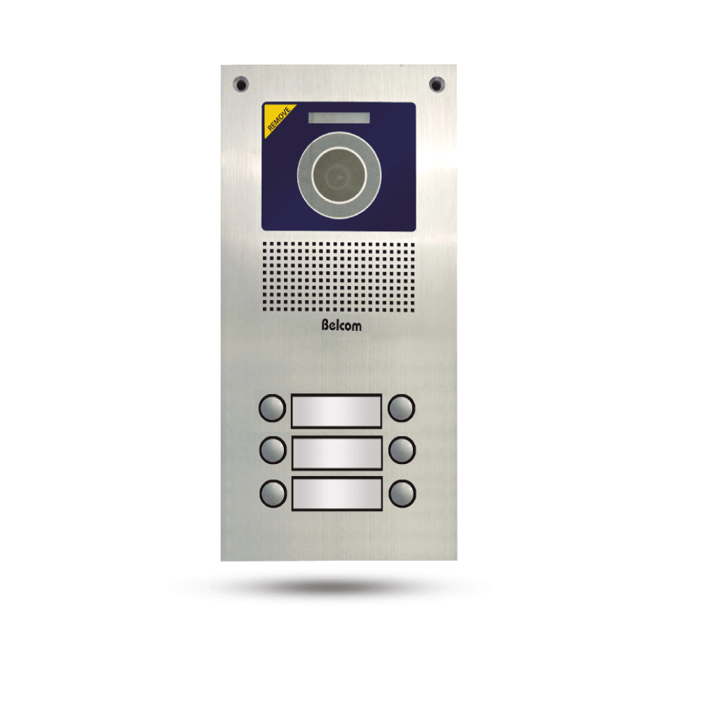 Video portero de 6 botones c/cámara a color BELCOM - PE-7106 - Imagen 1