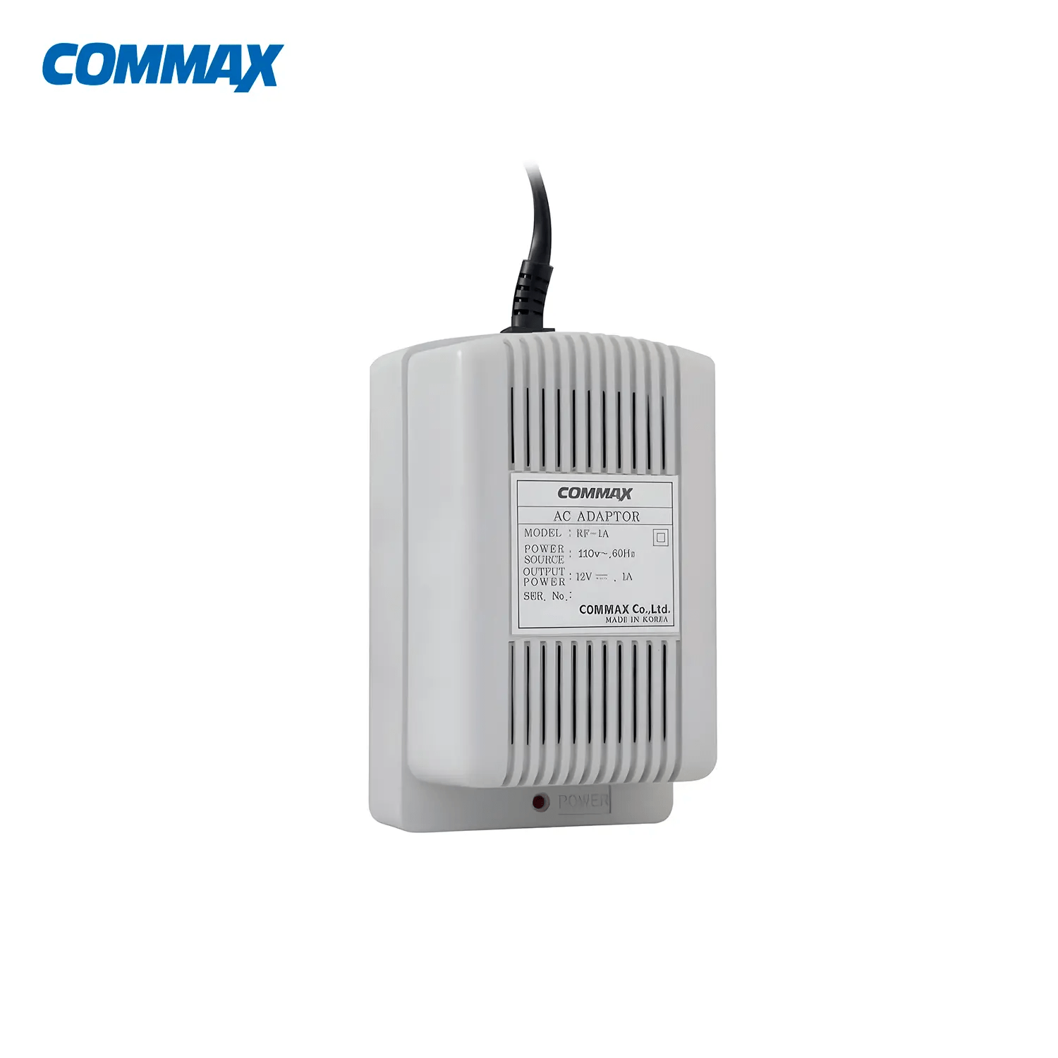 65457b45-1f95-406d-9e50-7805381676a3 Fuente de alimentación para intercomunicador 12V 1Amp COMMAX RF-1A - Imagen 1
