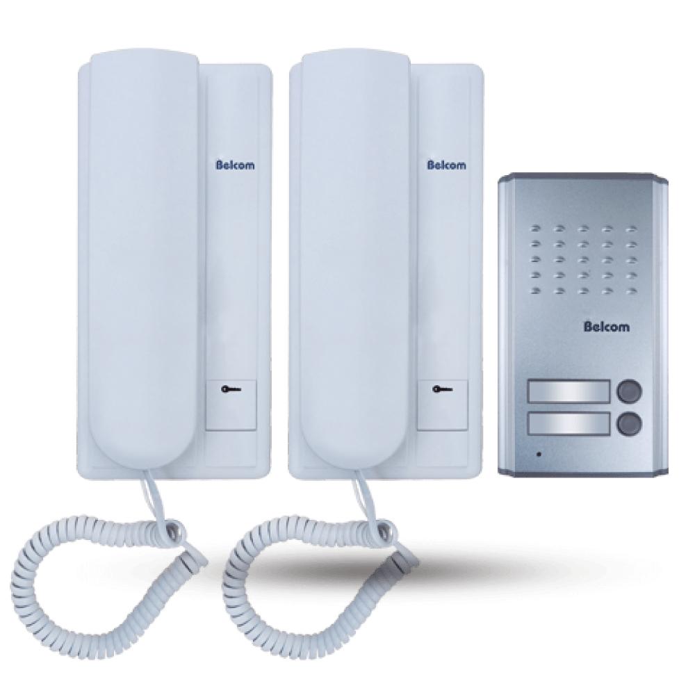 Belcom-Productos-Linea-edificio-audio-portero-edificio-basico-Cod-PE-2202-12 INTERCOMUNICADOR 2 PTOS PARA DEPARTAMENTO BELCOM | PE-2202 - Imagen 1