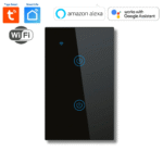 INTERRUPTOR SMART DE PARED DE 2 BOTONES COLOR NEGRO – SMART LIFE