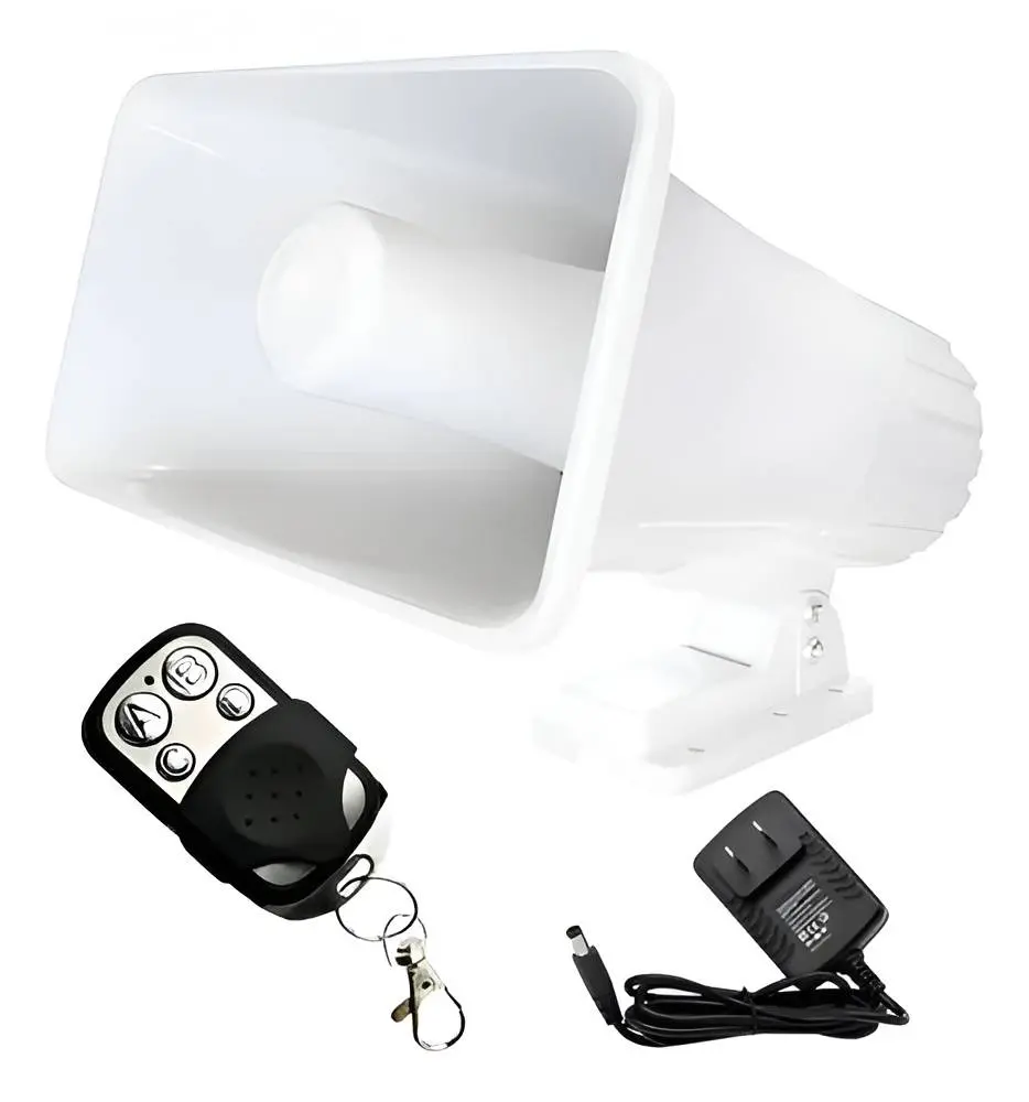 SIRENA COMUNITARIO LT USA C/ CONTROL REMOTO / 3 TONOS / 80 W - Imagen 1