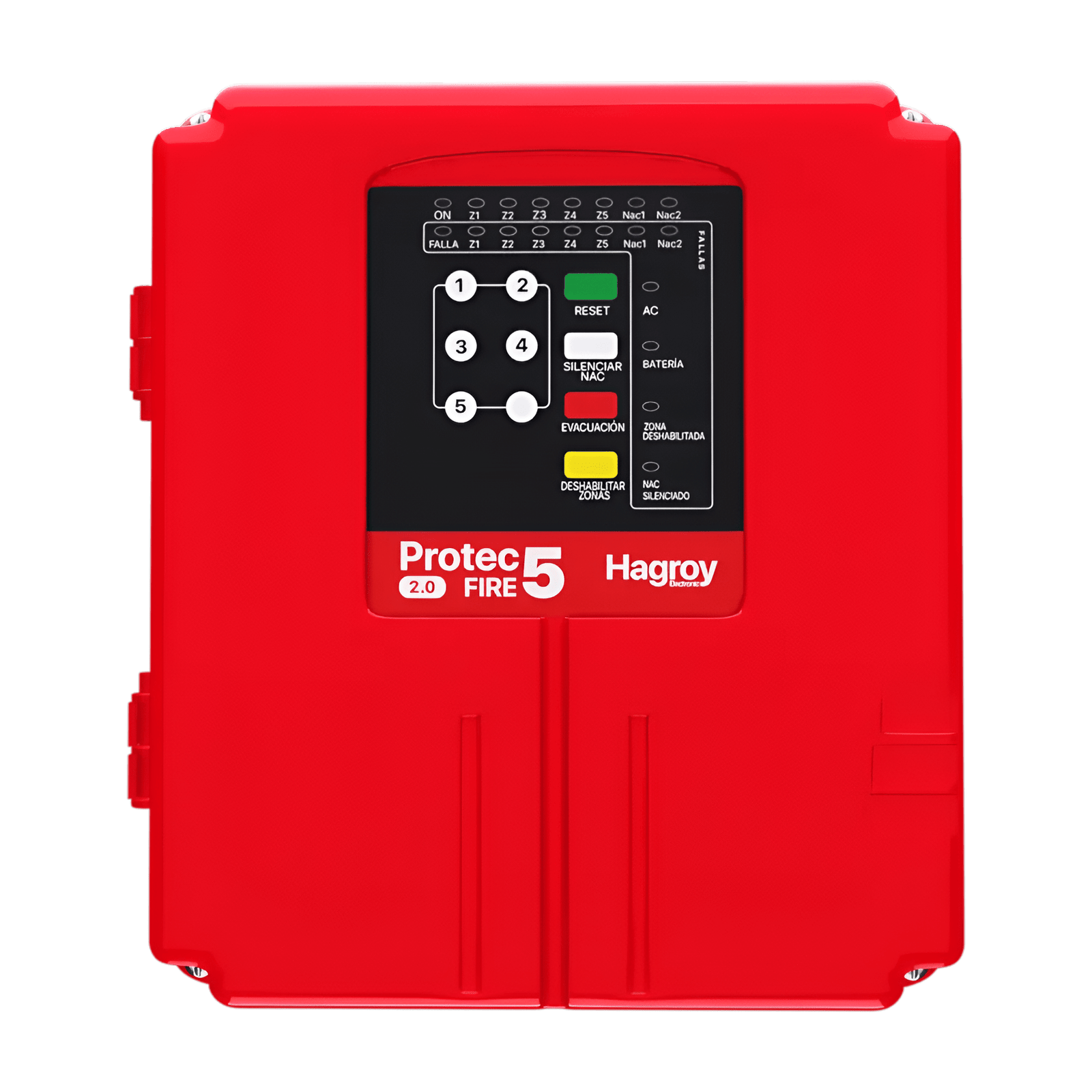 HG-PTFIRE5-20 PANEL CONTRA INCENDIO 5 ZONAS PROTEC FIRE 5 HAGROY | HG-PTFIRE-5-2.0 - Imagen 1