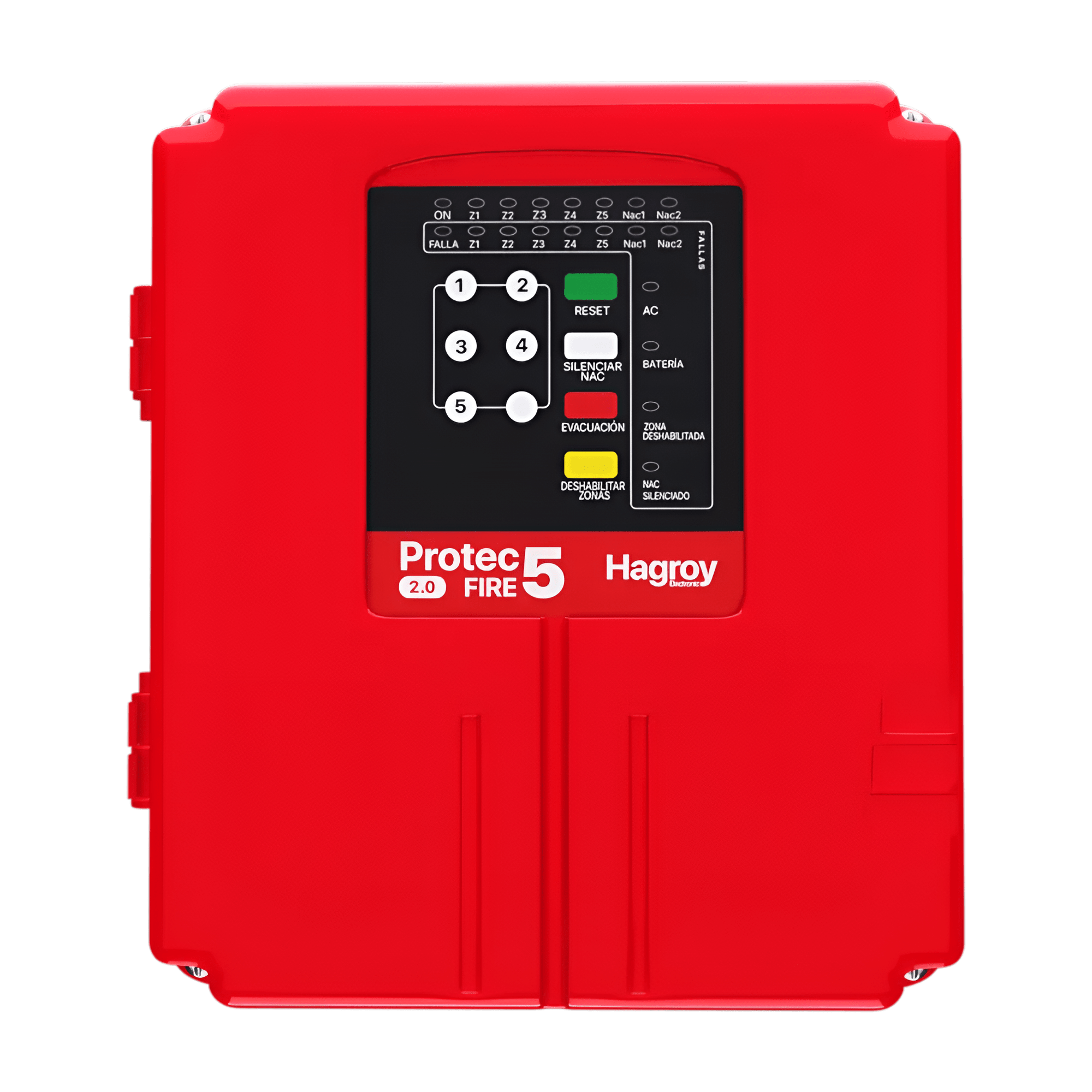 PANEL CONTRA INCENDIO 5 ZONAS PROTEC FIRE 5 HAGROY | HG-PTFIRE-5-2.0 - Imagen 1