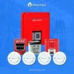 KIT CONTRA INCENDIO LINSEG FX4 PANEL 5 ZONAS CON 4 DETECTORES DE HUMO, ESTACIÓN MANUAL Y SIRENA ESTROBOSCÓPICA