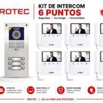 KIT VIDEO PORTERO BELCOM 6 PUNTOS CON 6 MONITORES A COLOR 4.3" | PE-7106 / PE-7643