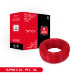 CABLE CONTRA INCENDIO 2X18 DIMAX FPLR PVC UL LSZH ROJO 305M | T013