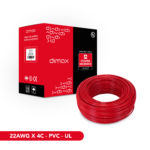 CABLE CONTRA INCENDIO 4X22 DIMAX FPLR PVC UL LSZH ROJO 305M | T014