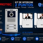 KIT VIDEO PORTERO BELCOM 2 PUNTOS CON 2 MONITORES A COLOR 4.3" | PE-7102 / PE-7643