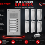 KIT PORTERO PARA DEPARTAMENTO 6 PUNTOS COMMAX | DR-6UM / DP-SS / RF-1A