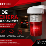 LUZ DE COCHERA LED ROJA CON ALARMA SONORA PARA ESTACIONAMIENTO