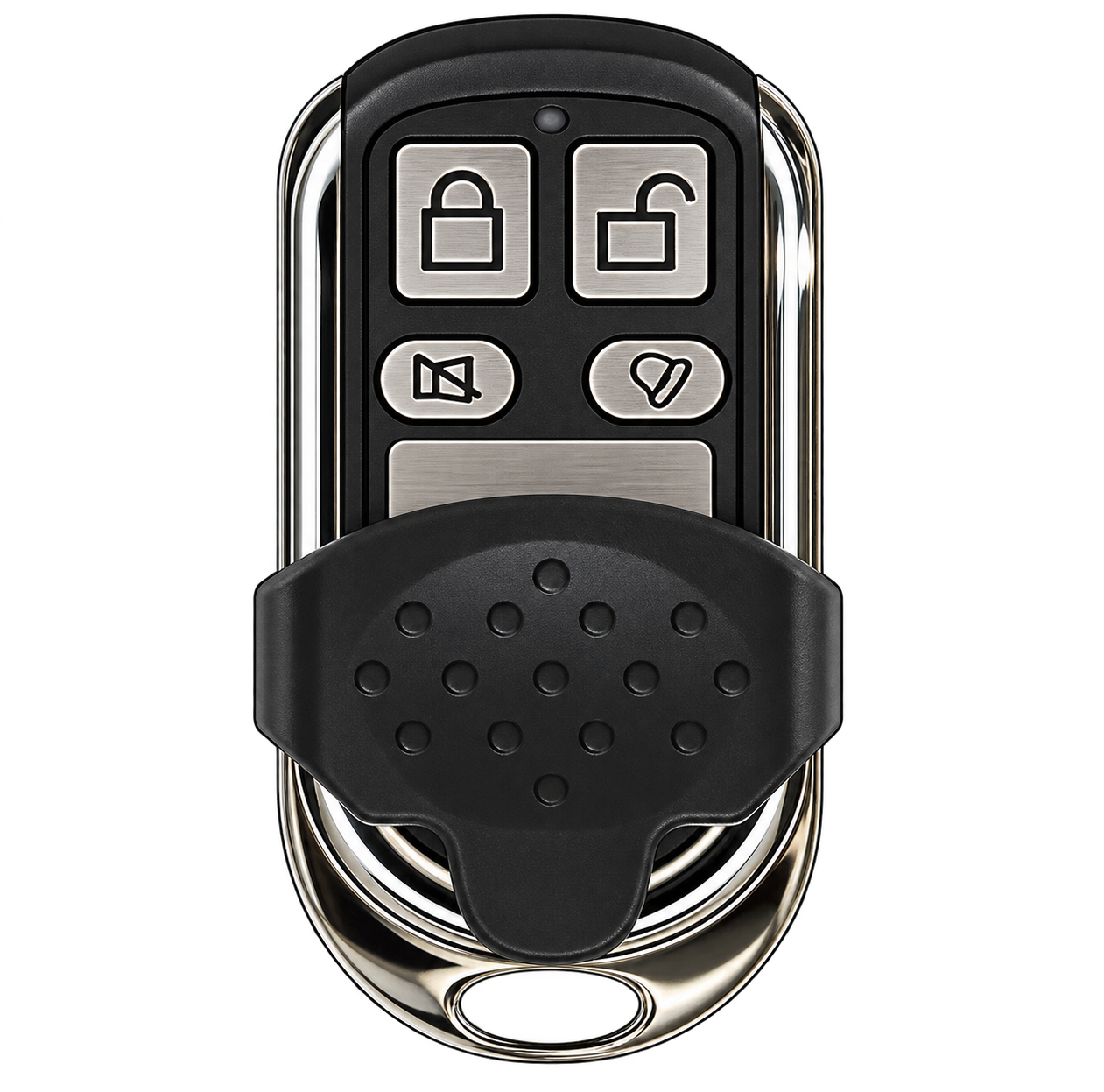Control remoto metálico con botones de alarma CONTROL INALAMBRICO DE 4 BOTONES 100M HAGROY HG-H4KB-100M - Imagen 1