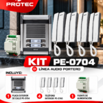 KIT INTERCOMUNICADOR DE 04 PUNTOS BELCOM | PE-0704 / PE-0740